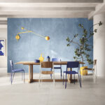 Plavuizen 120 x 120 Bianco - Achterwand 120 x 280 Avio