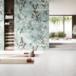 0001 Plavuizen  120 x 120  ←   AVORIO   - Achterwand decor Rondini 120 x 280
