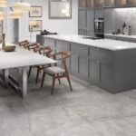 2 Plavuizen mat 120 x 120 ← LIGHT GREY → Wand keuken - Mozïek Concentrati
